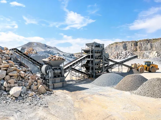 Quarry crushing line